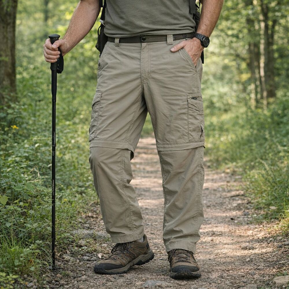 Columbia Omni Shade Convertible Hiking Pants Mens 40x30 Tan Nylon Hiking Outdoor